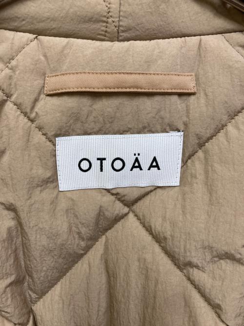 otoaa（オトアー）otoaa (オトアー) ショールカラーパデッドコート ベージュ サイズ:SIZE 2の古着・服飾アイテム