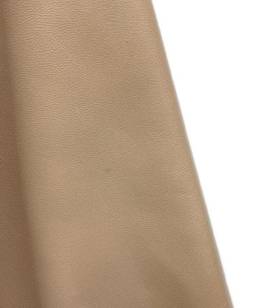 BALLSEY（ボールジィ）BALLSEY (ボールジィ) ラムレザーシングルライダースジャケット ベージュ サイズ:SIZE 36の古着・服飾アイテム