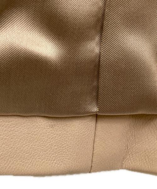 BALLSEY（ボールジィ）BALLSEY (ボールジィ) ラムレザーシングルライダースジャケット ベージュ サイズ:SIZE 36の古着・服飾アイテム