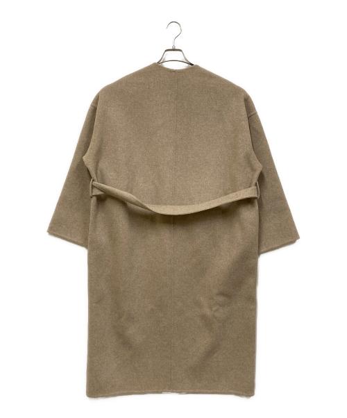 AP STUDIO（エーピーストゥディオ）AP STUDIO (エーピーストゥディオ) スーパー140s リバーコート ベージュ サイズ:SIZE 38の古着・服飾アイテム