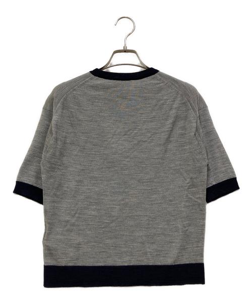 JOHN SMEDLEY（ジョンスメドレー）JOHN SMEDLEY (ジョンスメドレー) 半袖ニット グレー サイズ:SIZE Sの古着・服飾アイテム