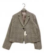 Audrey and John Wadオードリーアンドジョンワッド）の古着「ファンシーツイードショートジャケット」｜グレー