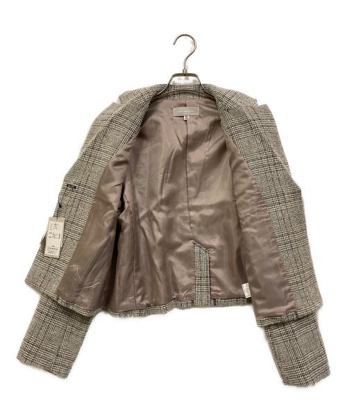 Audrey and John Wad（オードリーアンドジョンワッド）AUDREY AND JOHN WAD (オードリーアンドジョンワッド) ファンシーツイードショートジャケット グレー サイズ:SIZE Mの古着・服飾アイテム