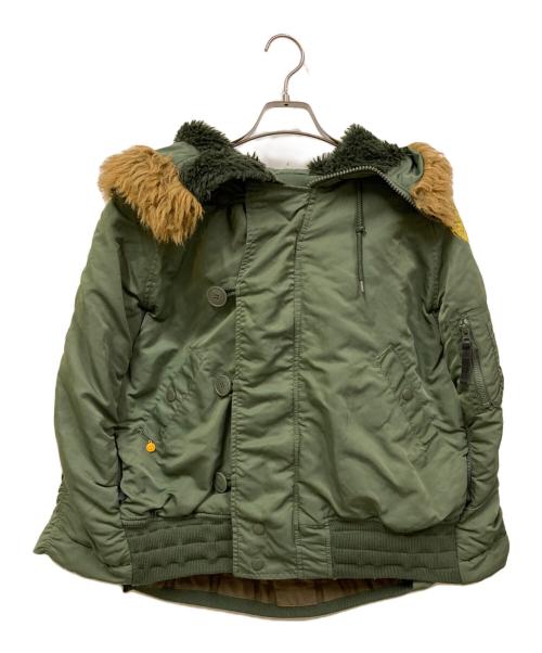 ALPHA（アルファ）ALPHA (アルファ) JACKSON MATISSE (ジャクソンマティス) N-2Bポンチョ グリーン サイズ:SIZE Sの古着・服飾アイテム