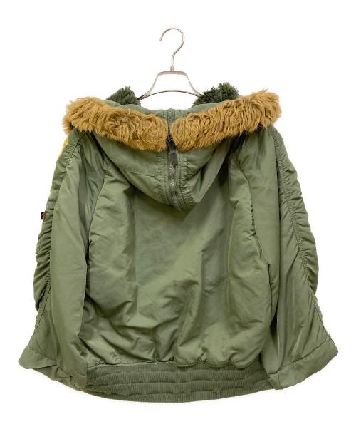 ALPHA（アルファ）ALPHA (アルファ) JACKSON MATISSE (ジャクソンマティス) N-2Bポンチョ グリーン サイズ:SIZE Sの古着・服飾アイテム