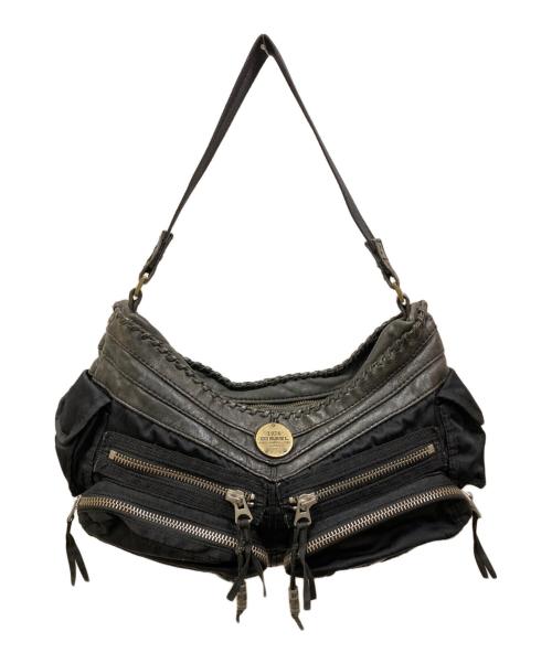 DIESEL（ディーゼル）DIESEL (ディーゼル) 00'Sアーカイブショルダーバッグ ブラックの古着・服飾アイテム