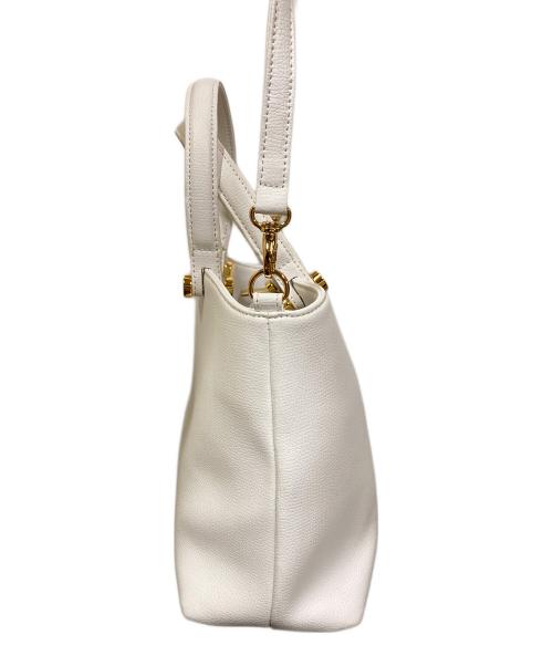 傳濱野（デンハマノ）傳濱野 (デンハマノ) ショルダーバッグ ホワイトの古着・服飾アイテム