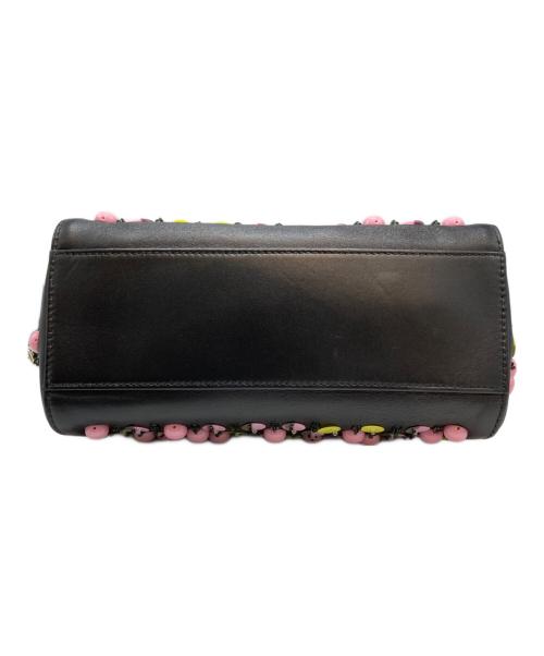 FENDI（フェンディ）FENDI (フェンディ) ピーカブーミニショルダーバッグ ブラック×ピンクの古着・服飾アイテム