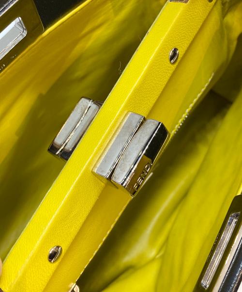 FENDI（フェンディ）FENDI (フェンディ) ピーカブーミニショルダーバッグ ブラック×ピンクの古着・服飾アイテム