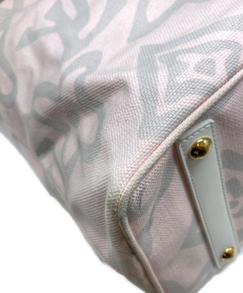 LOUIS VUITTON（ルイ ヴィトン）LOUIS VUITTON (ルイ ヴィトン) タイシエンヌPM ホワイト×ピンクの古着・服飾アイテム