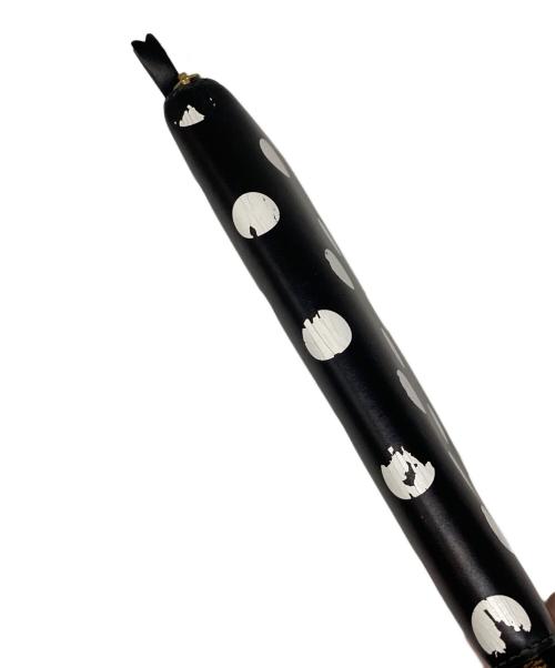 COMME des GARCONS（コムデギャルソン）COMME des GARCONS (コムデギャルソン) ポルカドット ラウンドジップ ロングウォレット ブラックの古着・服飾アイテム