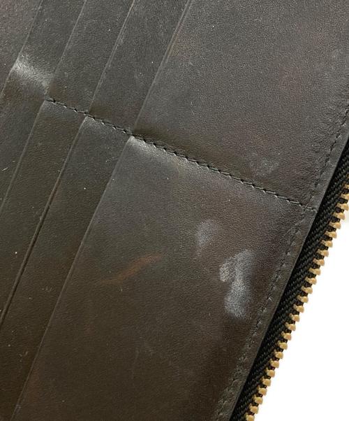 COMME des GARCONS（コムデギャルソン）COMME des GARCONS (コムデギャルソン) ポルカドット ラウンドジップ ロングウォレット ブラックの古着・服飾アイテム