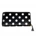 COMME des GARCONS（コムデギャルソン）の古着「ポルカドット ラウンドジップ ロングウォレット」｜ブラック