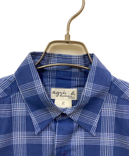 agnes b homme（アニエスベーオム）agnes b homme (アニエスベーオム) 長袖シャツ ブルー サイズ:SIZE２の古着・服飾アイテム