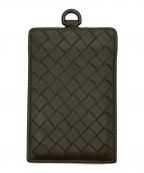 BOTTEGA VENETAボッテガベネタ）の古着「イントレチャートパスケース」｜グレー