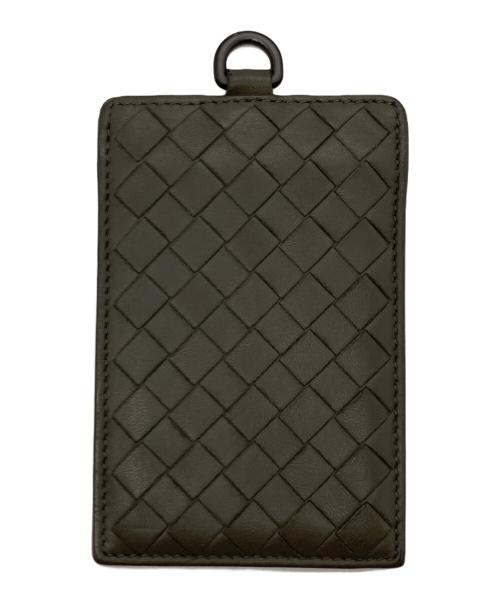 BOTTEGA VENETA（ボッテガベネタ）BOTTEGA VENETA (ボッテガベネタ) イントレチャートパスケース グレーの古着・服飾アイテム