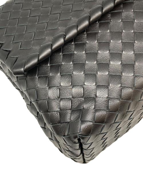 BOTTEGA VENETA（ボッテガベネタ）BOTTEGA VENETA (ボッテガベネタ) イントレチャートオリンピアミディアムチェーンバッグ ブラックの古着・服飾アイテム