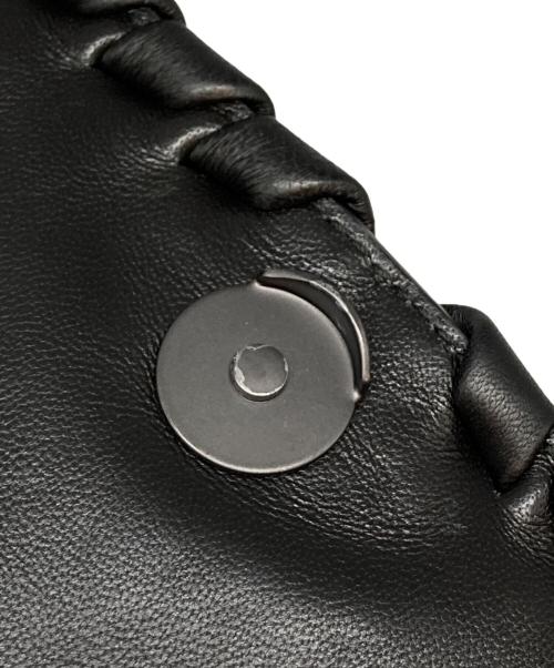 BOTTEGA VENETA（ボッテガベネタ）BOTTEGA VENETA (ボッテガベネタ) イントレチャートオリンピアミディアムチェーンバッグ ブラックの古着・服飾アイテム