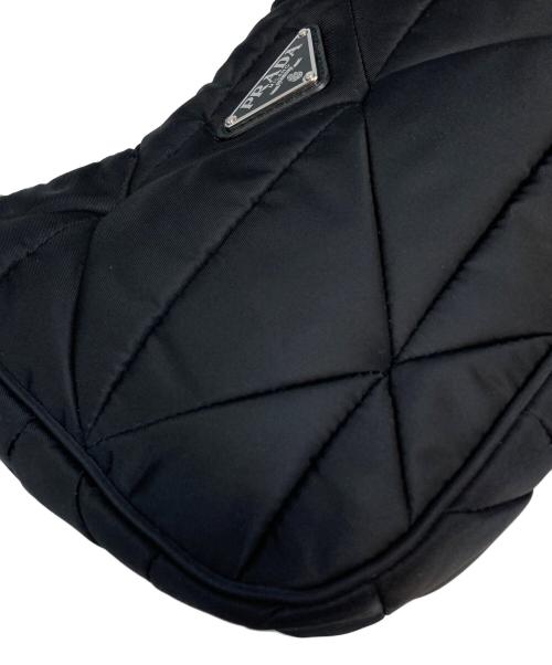 PRADA（プラダ）PRADA (プラダ) Re-Nylonパデッド ショルダーバッグ ブラックの古着・服飾アイテム