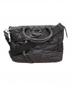 ）の古着「キルティングナイロントートバッグ」｜ブラック