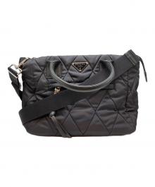 PRADA（プラダ）の古着「キルティングナイロントートバッグ」｜ブラック
