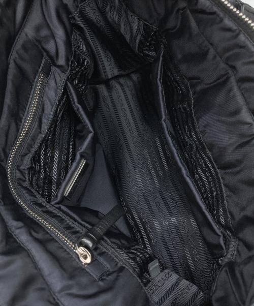 PRADA（プラダ）PRADA (プラダ) キルティングナイロントートバッグ ブラックの古着・服飾アイテム