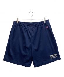 UNDEFEATED（アンディフィーテッド）の古着「メッシュハーフパンツ」｜ネイビー