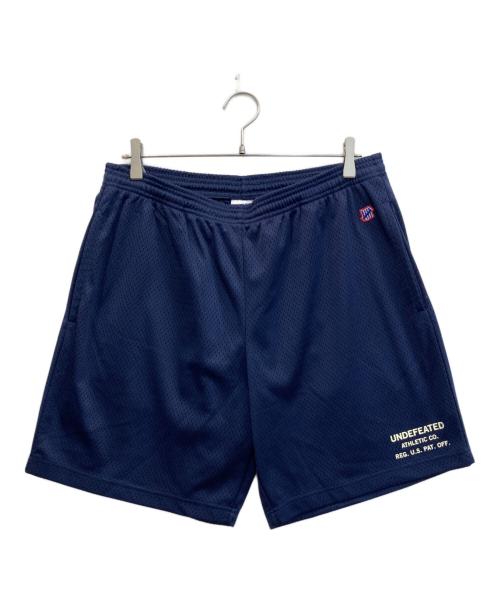 UNDEFEATED（アンディフィーテッド）UNDEFEATED (アンディフィーテッド) メッシュハーフパンツ ネイビー サイズ:XLの古着・服飾アイテム