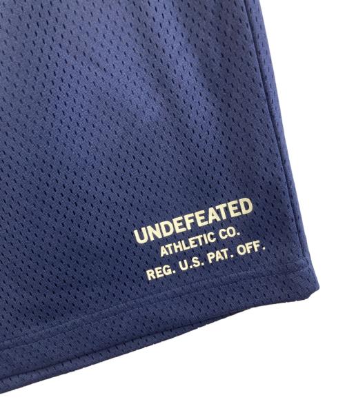 UNDEFEATED（アンディフィーテッド）UNDEFEATED (アンディフィーテッド) メッシュハーフパンツ ネイビー サイズ:XLの古着・服飾アイテム