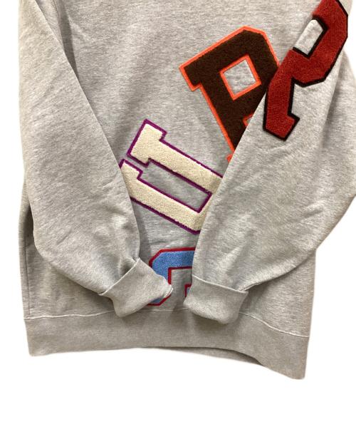 SUPREME（シュプリーム）Supreme (シュプリーム) Jacquard Logo Crewneck グレー サイズ:SIZE Lの古着・服飾アイテム