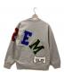 Supreme (シュプリーム) Jacquard Logo Crewneck グレー サイズ:SIZE L：10000円