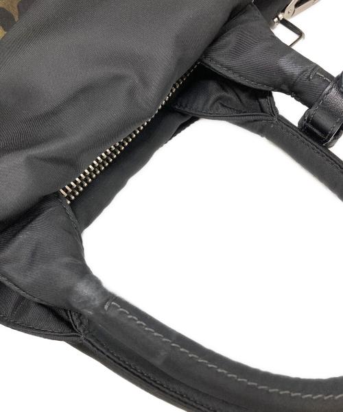 PRADA（プラダ）PRADA (プラダ) レオパード柄トートバッグ ブラックの古着・服飾アイテム