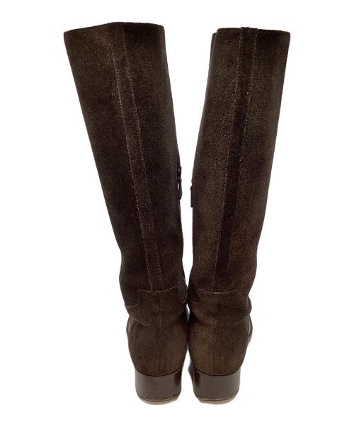 MIU MIU（ミュウミュウ）MIU MIU (ミュウミュウ) ロングブーツ ブラウン サイズ:SIZE 39の古着・服飾アイテム