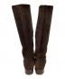 MIU MIU (ミュウミュウ) ロングブーツ ブラウン サイズ:SIZE 39：5000円