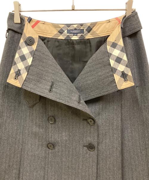 BURBERRY LONDON（バーバリーロンドン）BURBERRY LONDON (バーバリーロンドン) トレンチスカート グレー サイズ:SIZE 40の古着・服飾アイテム