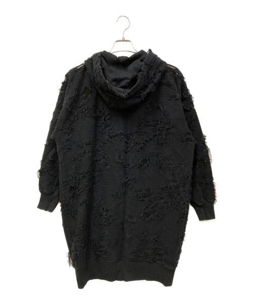 DIESEL（ディーゼル）DIESEL (ディーゼル) ロングジップパーカー ブラック サイズ:SIZE XSの古着・服飾アイテム