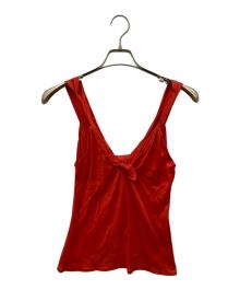 GUCCI（グッチ）の古着「ノットデザイン キャミソール」｜レッド