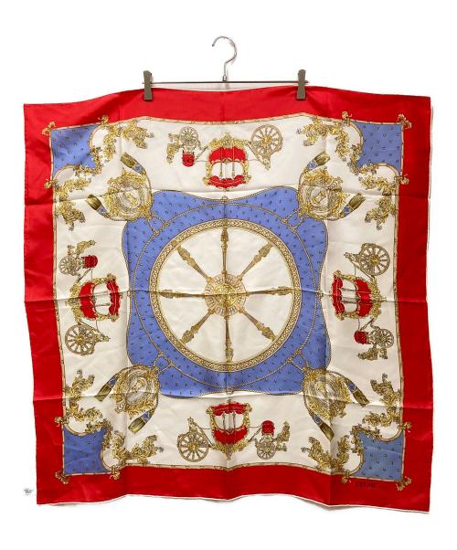 CELINE（セリーヌ）CELINE (セリーヌ) 馬車柄スカーフ ホワイト サイズ:表記なしの古着・服飾アイテム