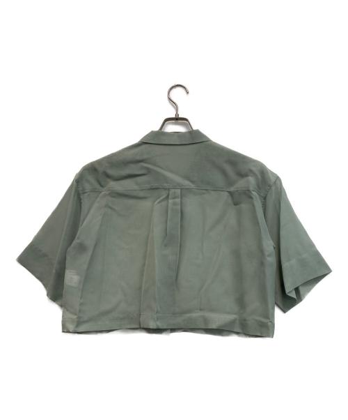 BEAUTY&YOUTH UNITED ARROWS（ビューティーアンドユースユナイテッドアローズ）BEAUTY&YOUTH UNITED ARROWS (ビューティーアンドユースユナイテッドアローズ) ポリエステルオーガンジー シャツ ライトグリーン サイズ:FREE 未使用品の古着・服飾アイテム