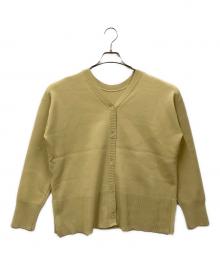 green label relaxing（グリーンレーベルリラクシング）の古着「フォルム2WAYワイドニット」｜イエロー