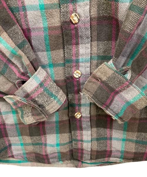 FIVE BROTHER（ファイブブラザー）FIVE BROTHER (ファイブブラザー) ネルシャツ グレー サイズ:SIZE Mの古着・服飾アイテム