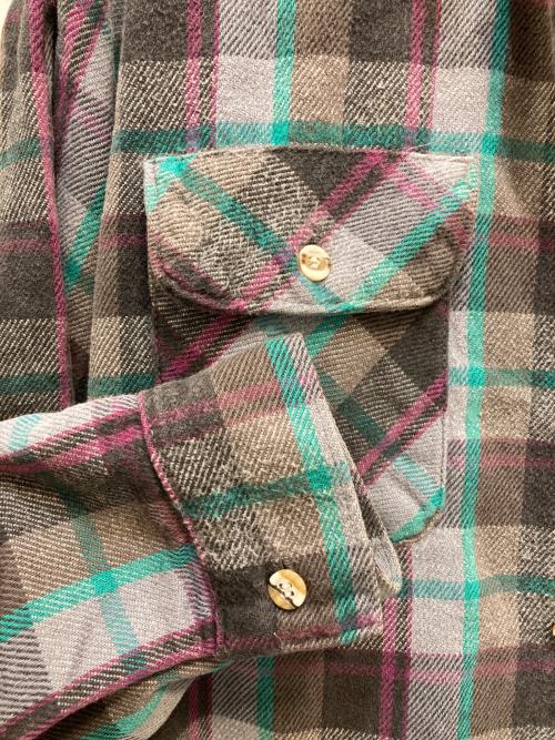 FIVE BROTHER（ファイブブラザー）FIVE BROTHER (ファイブブラザー) ネルシャツ グレー サイズ:SIZE Mの古着・服飾アイテム