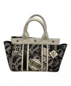 MARK&LONAマークアンドロナ）の古着「スカルハンドバッグ」｜ホワイト×ブラック