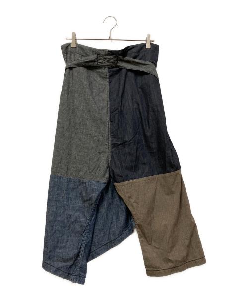 KAPITAL（キャピタル）KAPITAL (キャピタル) パッチワークラップパンツ ネイビー サイズ:SIZE 1の古着・服飾アイテム