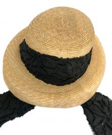 CA4LA×acka（カシラ×エーシーケーエー）の古着「scarf strow hat」｜ベージュ