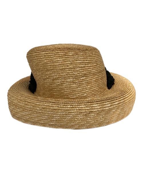 CA4LA（カシラ）CA4LA (カシラ) Acka (エーシーケーエー) scarf strow hat ベージュ 未使用品の古着・服飾アイテム