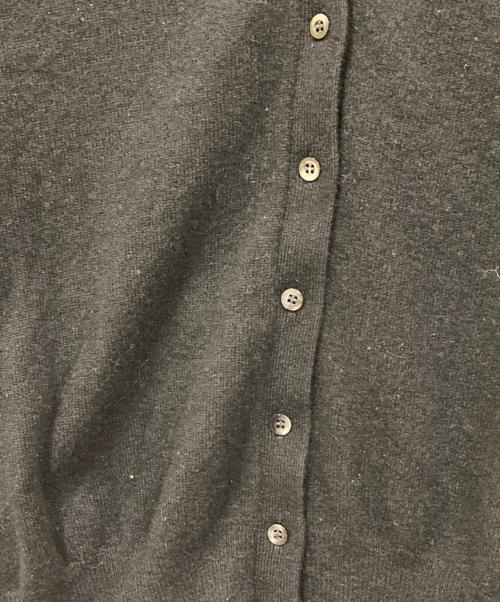 MIESROHE（ミースロエ）MIESROHE (ミースロエ) washableオープンカラーデザインカシミアニットカーデ ブラック サイズ:ONE SIZEの古着・服飾アイテム