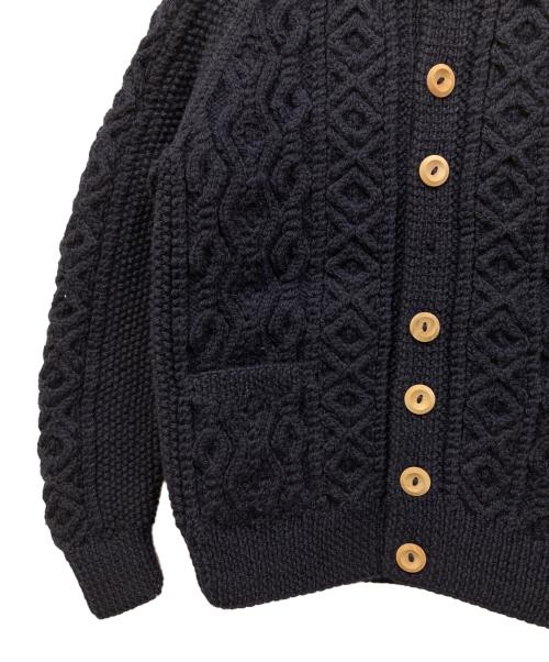 INVERALLAN（インバーアラン）INVERALLAN (インバーアラン) ケーブルニットカーディガン ネイビー サイズ:表記無しの古着・服飾アイテム