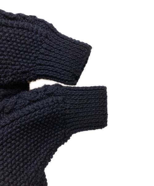INVERALLAN（インバーアラン）INVERALLAN (インバーアラン) ケーブルニットカーディガン ネイビー サイズ:表記無しの古着・服飾アイテム