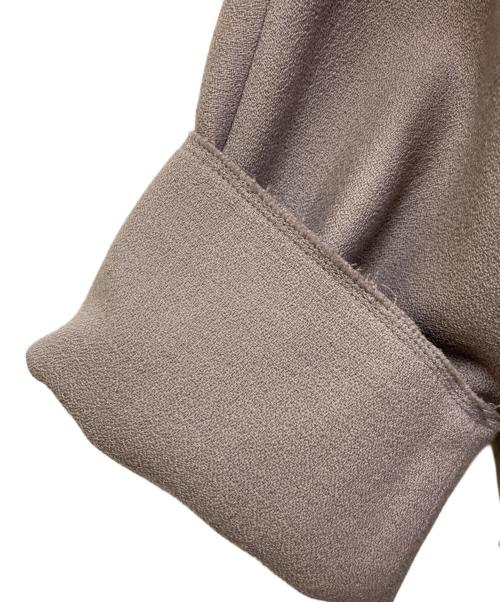 ebure（エブール）EBURE (エブール) ダブルジョーゼット ベルトマークワンピース パープル サイズ:SIZE 38の古着・服飾アイテム